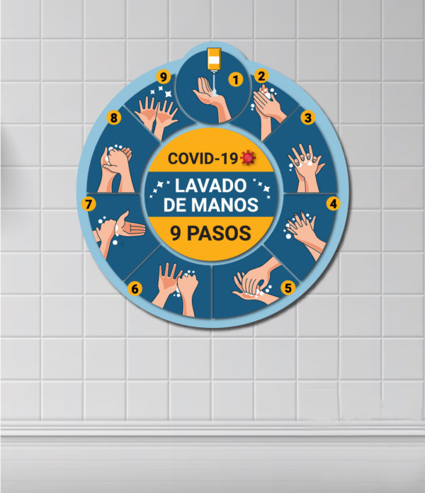 CARTEL LAVADO DE MANOS RECOMENDACION COVID19