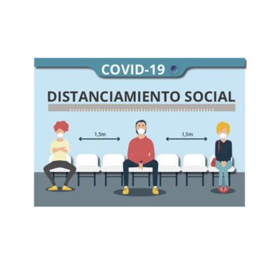 CARTEL DISTANCIA SOCIAL RECOMENDADA