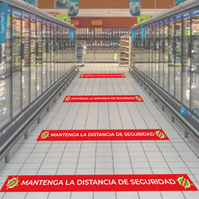 VINILO PARA SUELO DELIMITADOR DISTANCIA SOCIAL X 6